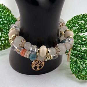 Two stretch bracelets